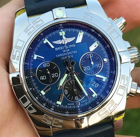 breitling chronograph dial.